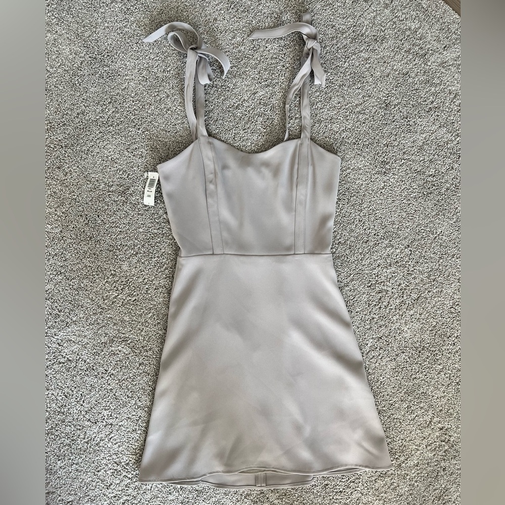 NEW WITH TAGS Aritzia Sunday Best Weller Ashen Cendré Grey Dress